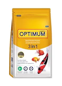 Fish Food Super Premium Formula,3 in 1- Spirulina 6% | Fish Food for All Aquarium Fish | Daily Nutrition Fish Feed for Health and Growth | 400 gm,All Life Stages,Pellet