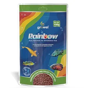 Medium Floating Fish Food Pellets 100g | 5.5mm Pellet Size | Highly Digestible & Nutritious Fish Feed for All Aquarium Fish