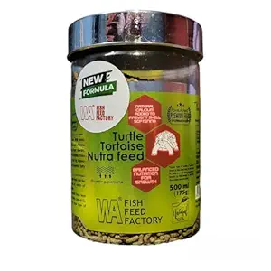 WA Turtle Tortoise Nutrafeed Floating Sticks | Immune Enhancer with Bright Shell Color | 175 G(500 Ml) | Aquawiz India,All Life Stages