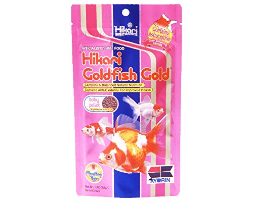 Hikari Goldfish Gold Color Enhancing Floating Food for Goldfish and Koi Fry, 100g | MECOMMERCE