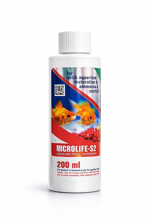 Aquatic Remedies MICROLIFE-S2 Aquarium Bacterial Solution 220 ml | Liquid Beneficial Bacteria for Fast Tank Cycling | Ammonia & Nitrite Control for Freshwater Fish Tanks