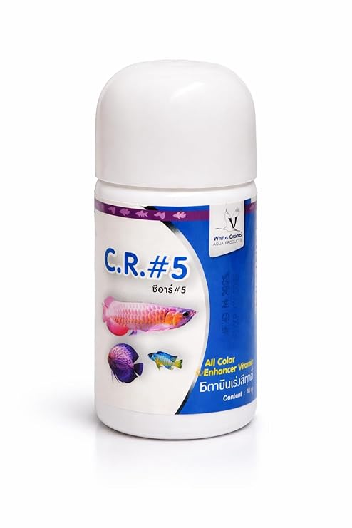 WHITECRANE C.R.#5 Multi-Color Enhancer Vitamin for All Kinds of Ornamental Fish (Thailand Imported)