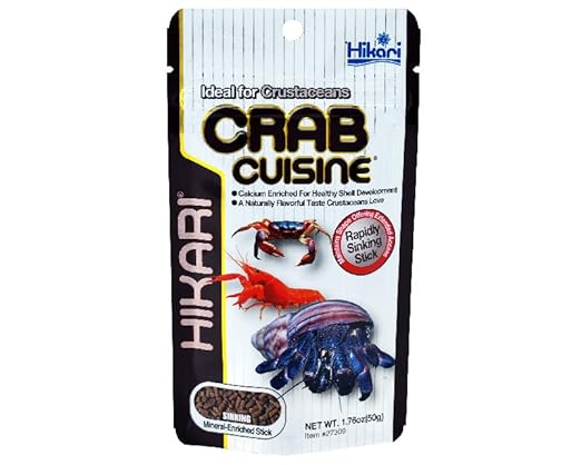 Hikari Tropical Crab Cuisine for Hermit Crabs, Lobsters, Crawfish, Aquatic Scavengers, 50g, Mini Sticks | MECOMMERCE