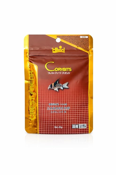 Hikari Corybits Crest Freak, Premium Sinking Pellets for Corydoras and Bottom Feeders, Nutrient-Rich,0.5mm, 20g | MECOMMERCE