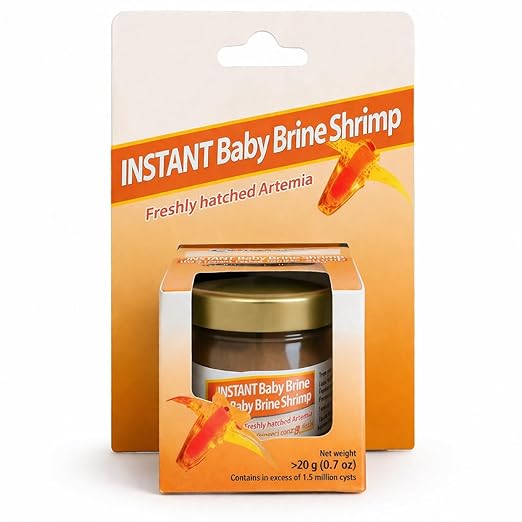 Oceaan Nutrition Instant Baby Brine Shrimp, Freshly Hatched Artemia, Fish Food for Fry and Marine Fish, 20g | MECOMMERCE