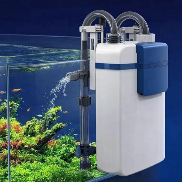 YBG-600 Hang on Canister Filter, 3-Stage Filtration, 300-600 L/H Flow Rate, 3.5-6 Watts