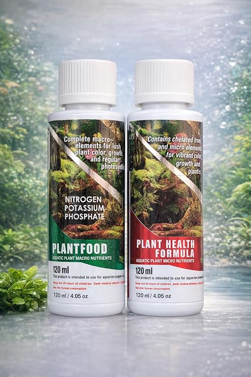 Aquatic Remedies Plant Food and Plant Health Formula, Macro and Micro Nutrients, Chelated Iron, 120 ml Each | MECOMMERCE