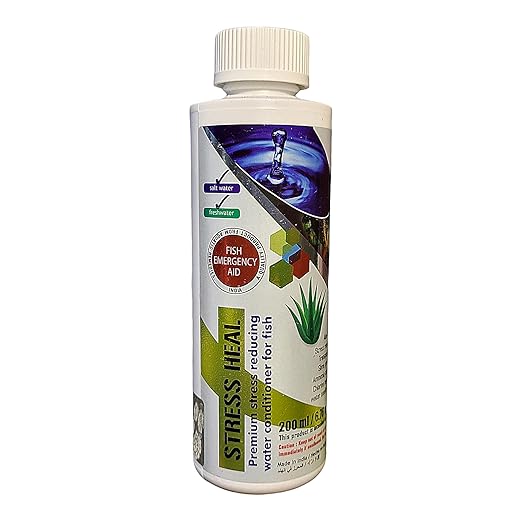 Aquatic Remedies Stress Heal for Fresh and Marine Aquarium | Aquawiz India (200ml)