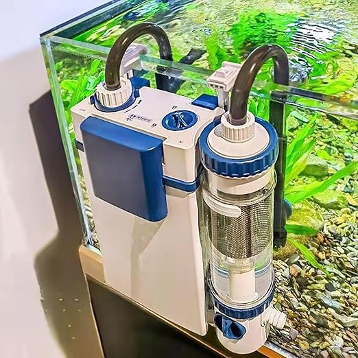 YBF-500F External Hang On Back Aquarium Filter with Surface Skimmer | 6W Power, 500 L/H Flow Rate | Silent HOB Design | Multi Stage Aquarium Filtration System for Fish Tanks