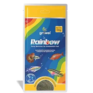 Micro Floating Fish Food Pellets 50g | 0.9mm Pellet Size | Highly Digestible & Nutritious Fish Feed for All Aquarium Fish
