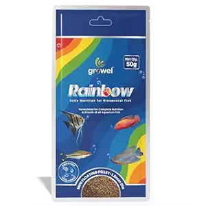 Mini Floating Fish Food Pellets 50g | 1.8mm Pellet Size | Highly Digestible & Nutritious Fish Feed for All Aquarium Fish